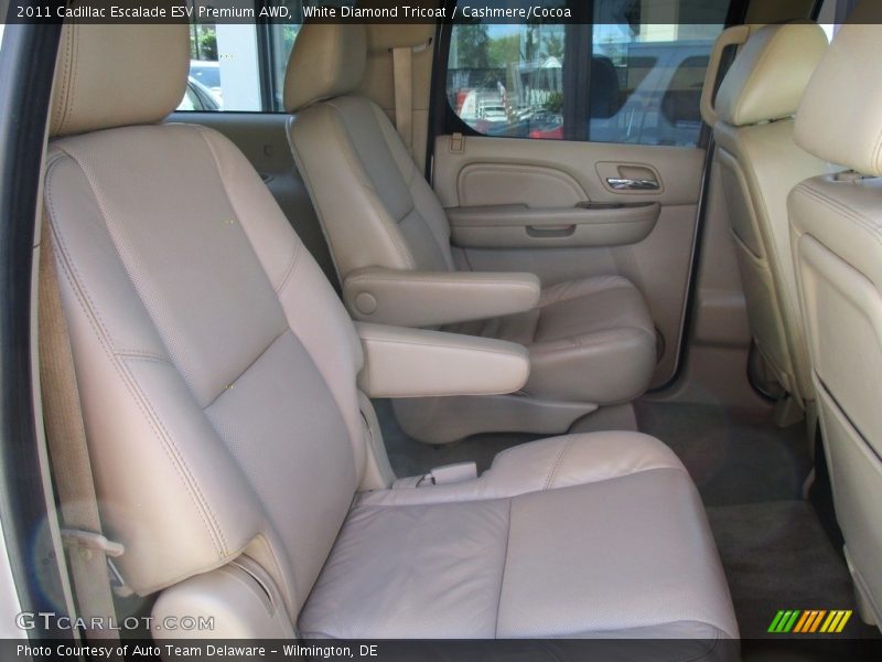 White Diamond Tricoat / Cashmere/Cocoa 2011 Cadillac Escalade ESV Premium AWD