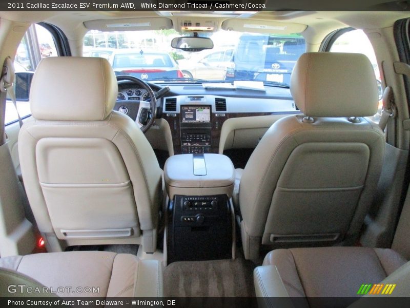 White Diamond Tricoat / Cashmere/Cocoa 2011 Cadillac Escalade ESV Premium AWD