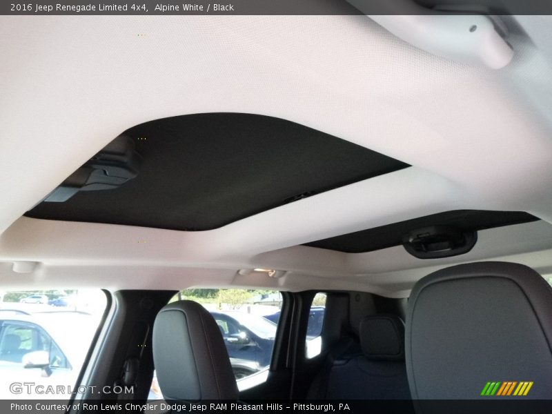 Alpine White / Black 2016 Jeep Renegade Limited 4x4