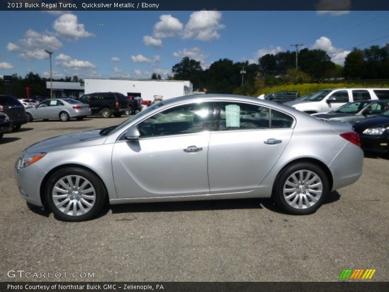 Quicksilver Metallic / Ebony 2013 Buick Regal Turbo