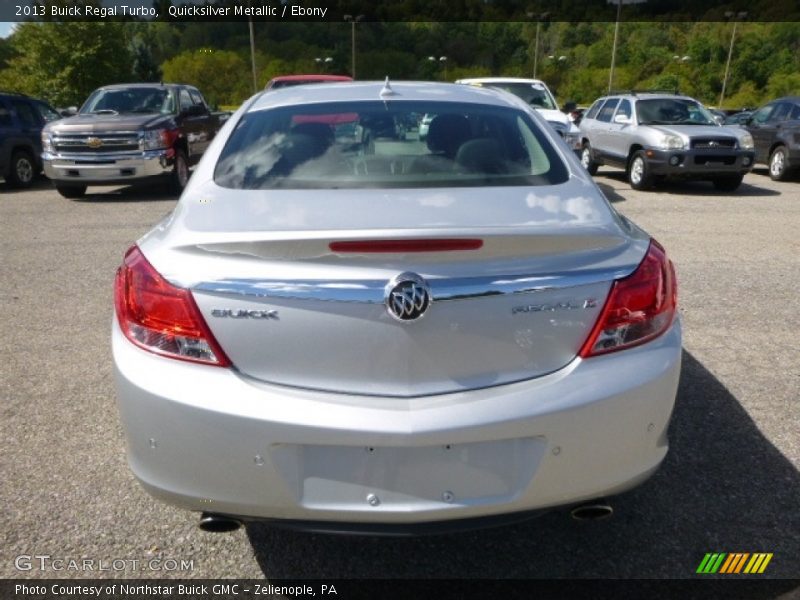 Quicksilver Metallic / Ebony 2013 Buick Regal Turbo