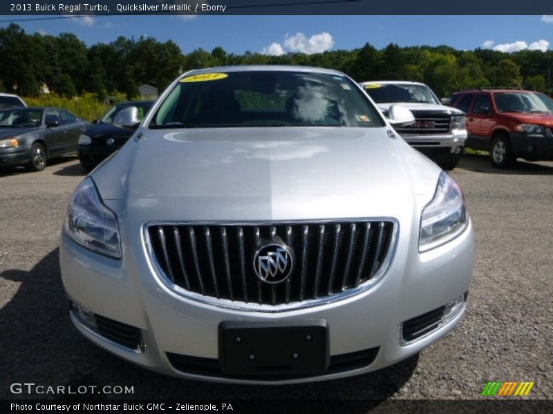 Quicksilver Metallic / Ebony 2013 Buick Regal Turbo