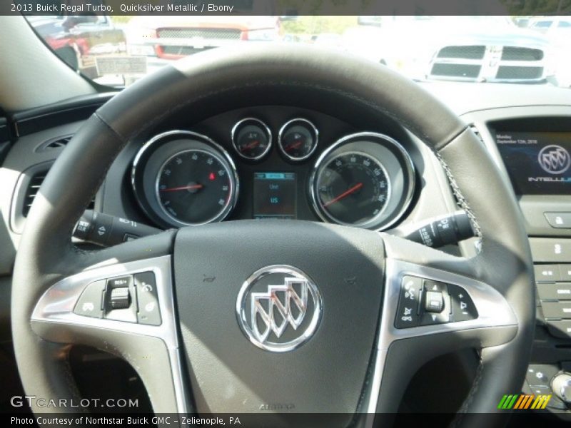 Quicksilver Metallic / Ebony 2013 Buick Regal Turbo