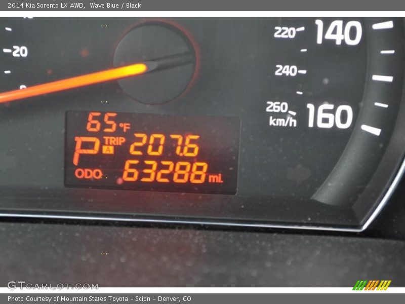 Wave Blue / Black 2014 Kia Sorento LX AWD