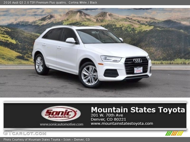 Cortina White / Black 2016 Audi Q3 2.0 TSFI Premium Plus quattro