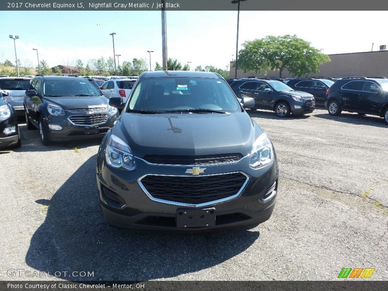 Nightfall Gray Metallic / Jet Black 2017 Chevrolet Equinox LS