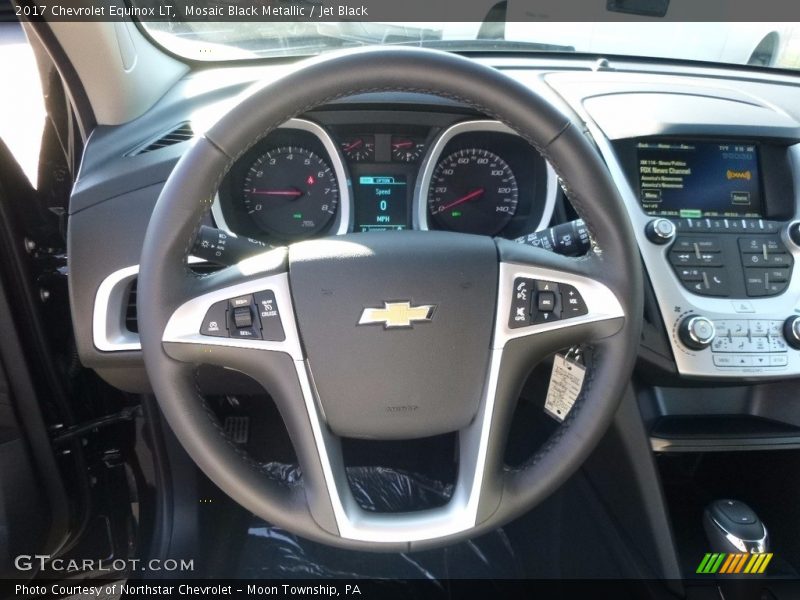 Mosaic Black Metallic / Jet Black 2017 Chevrolet Equinox LT