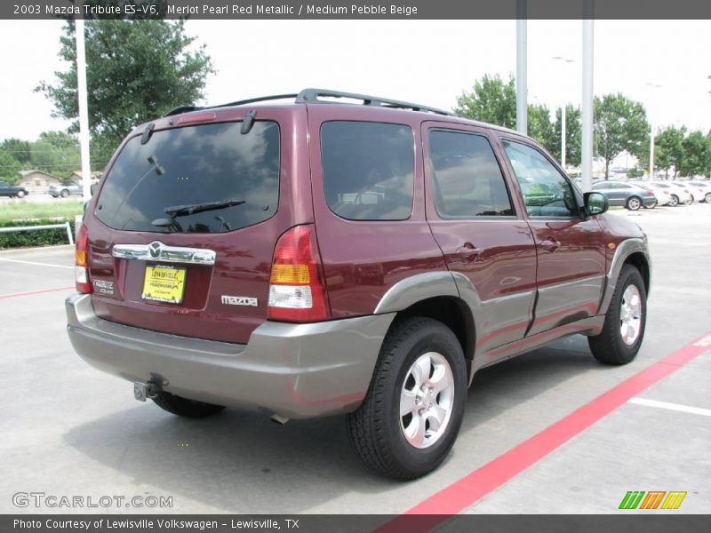 Merlot Pearl Red Metallic / Medium Pebble Beige 2003 Mazda Tribute ES-V6