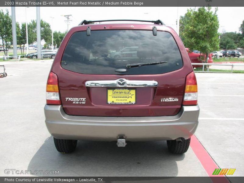 Merlot Pearl Red Metallic / Medium Pebble Beige 2003 Mazda Tribute ES-V6