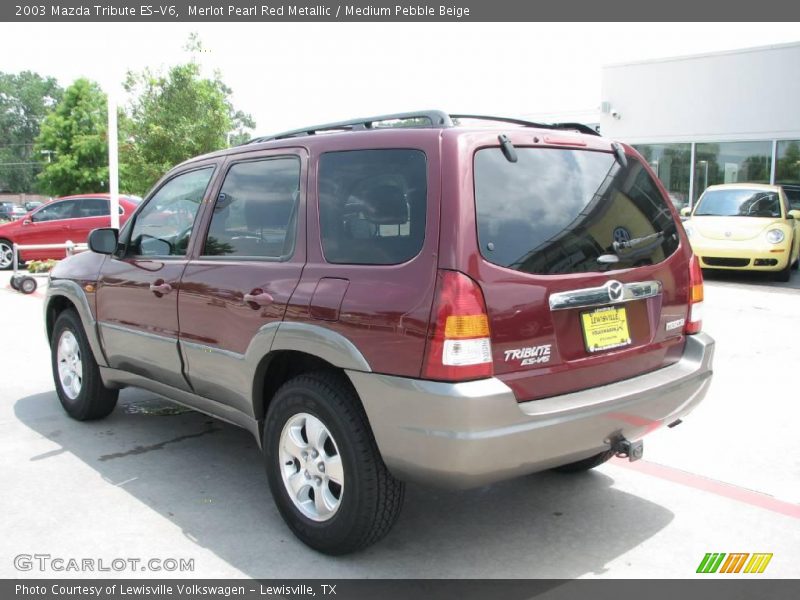 Merlot Pearl Red Metallic / Medium Pebble Beige 2003 Mazda Tribute ES-V6