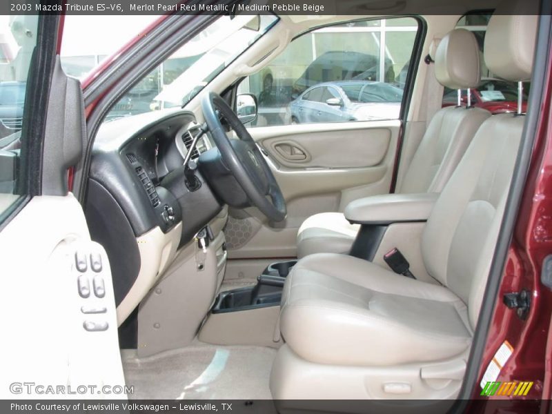 Merlot Pearl Red Metallic / Medium Pebble Beige 2003 Mazda Tribute ES-V6