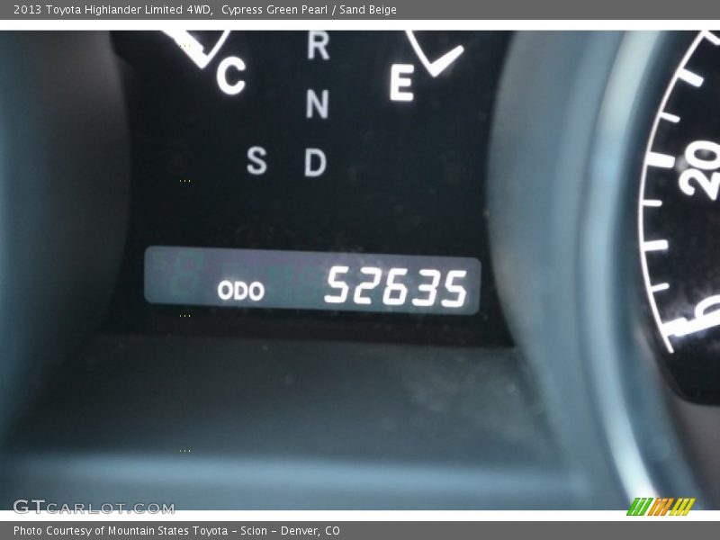 Cypress Green Pearl / Sand Beige 2013 Toyota Highlander Limited 4WD