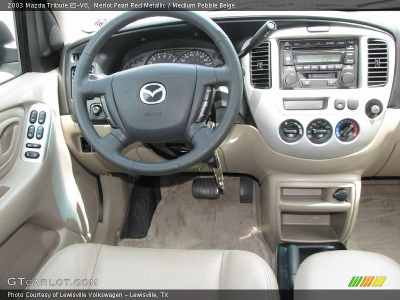 Merlot Pearl Red Metallic / Medium Pebble Beige 2003 Mazda Tribute ES-V6