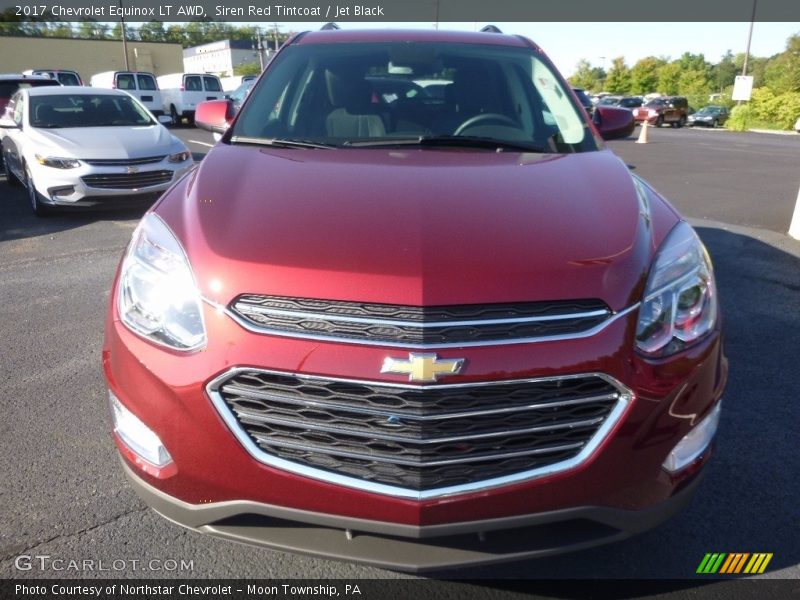 Siren Red Tintcoat / Jet Black 2017 Chevrolet Equinox LT AWD
