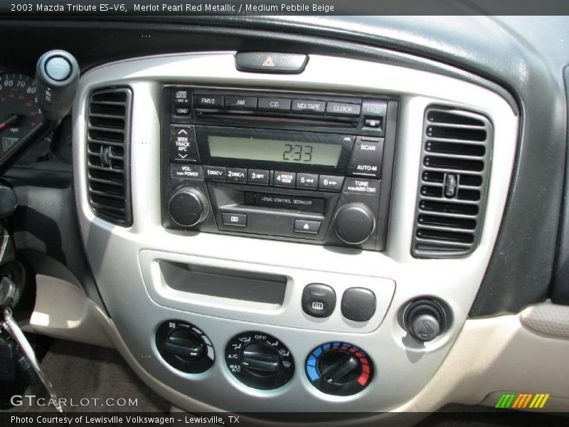 Merlot Pearl Red Metallic / Medium Pebble Beige 2003 Mazda Tribute ES-V6