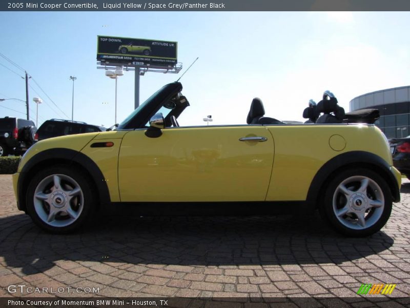 Liquid Yellow / Space Grey/Panther Black 2005 Mini Cooper Convertible