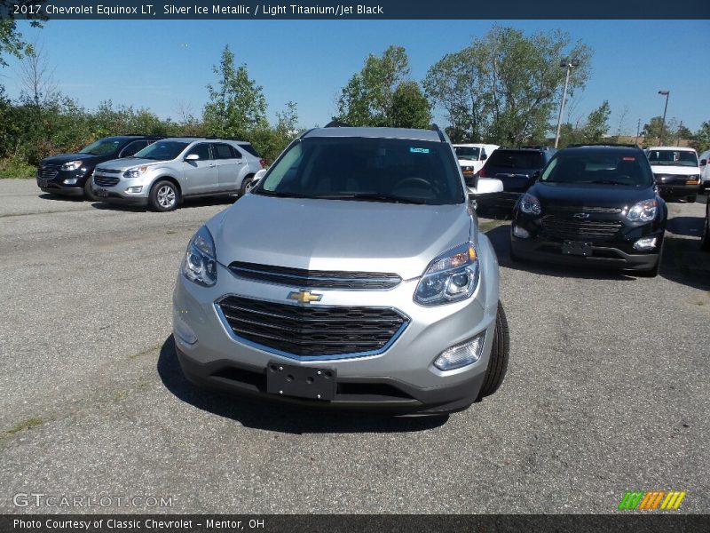 Silver Ice Metallic / Light Titanium/Jet Black 2017 Chevrolet Equinox LT