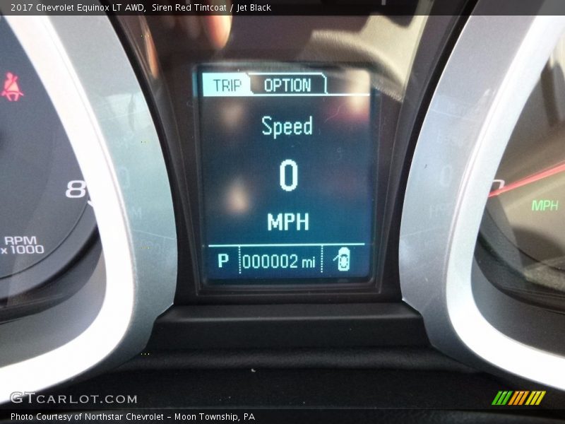 Siren Red Tintcoat / Jet Black 2017 Chevrolet Equinox LT AWD