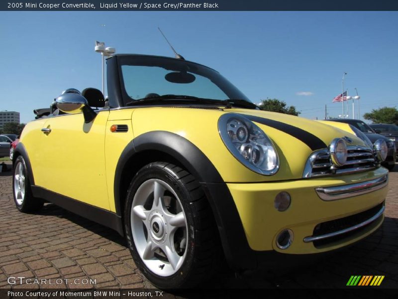 Liquid Yellow / Space Grey/Panther Black 2005 Mini Cooper Convertible