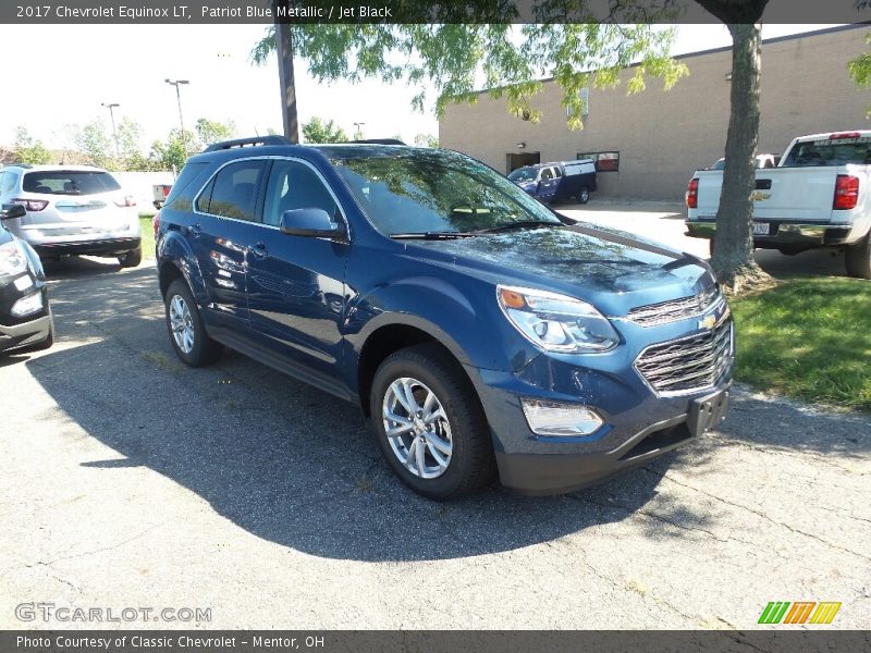 Patriot Blue Metallic / Jet Black 2017 Chevrolet Equinox LT