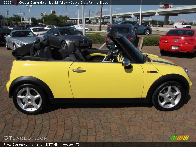 Liquid Yellow / Space Grey/Panther Black 2005 Mini Cooper Convertible