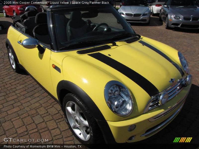 Liquid Yellow / Space Grey/Panther Black 2005 Mini Cooper Convertible