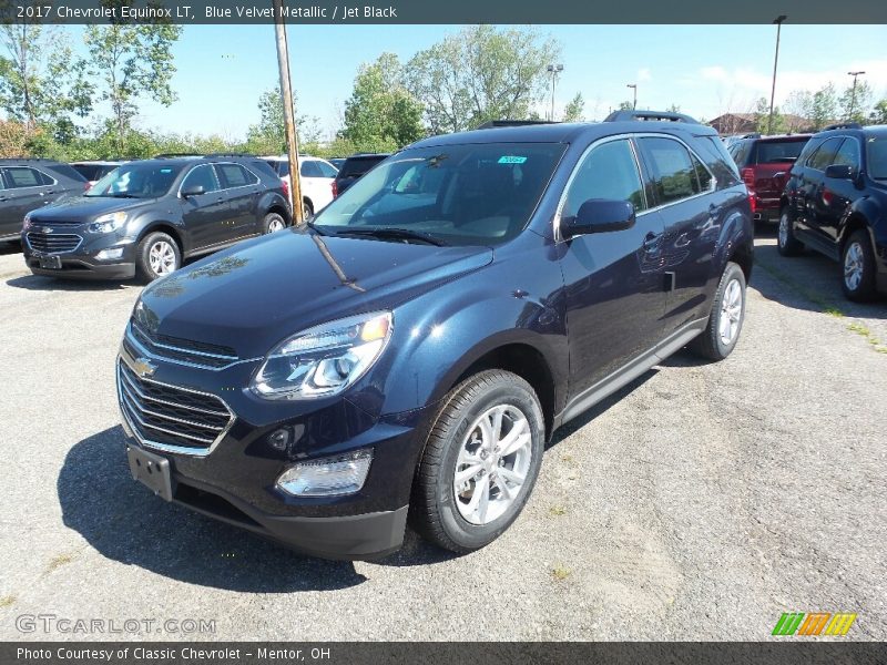 Blue Velvet Metallic / Jet Black 2017 Chevrolet Equinox LT