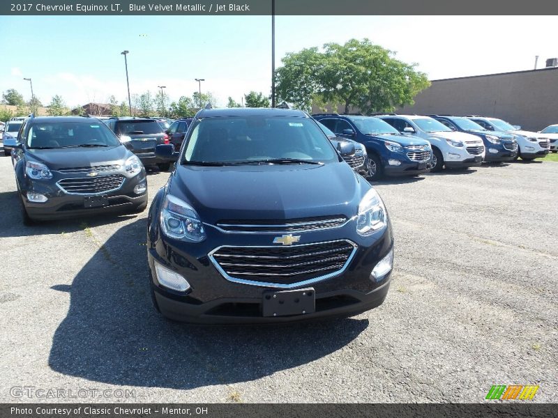Blue Velvet Metallic / Jet Black 2017 Chevrolet Equinox LT