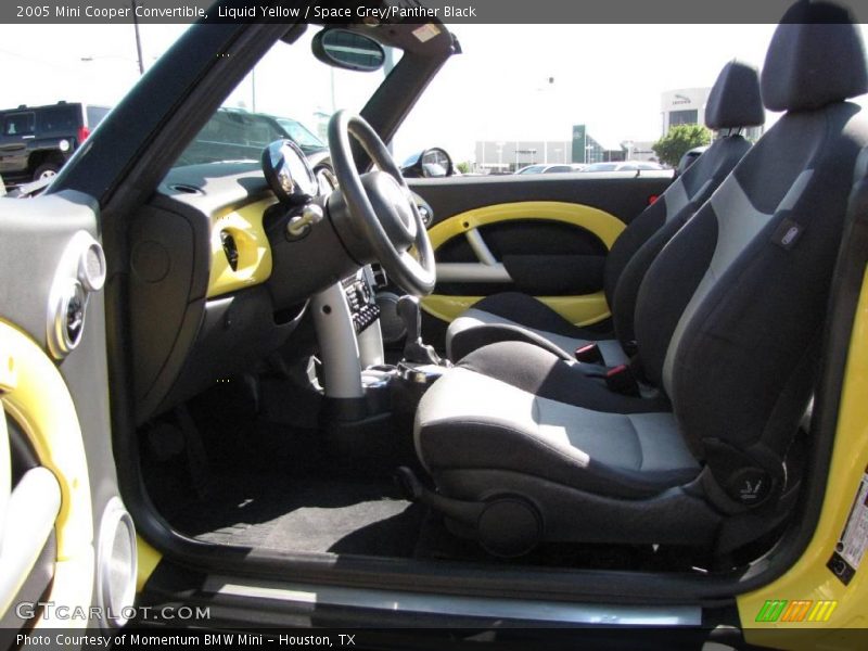 Liquid Yellow / Space Grey/Panther Black 2005 Mini Cooper Convertible