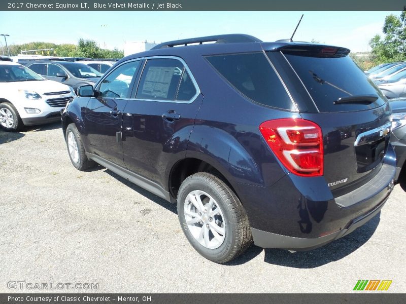 Blue Velvet Metallic / Jet Black 2017 Chevrolet Equinox LT
