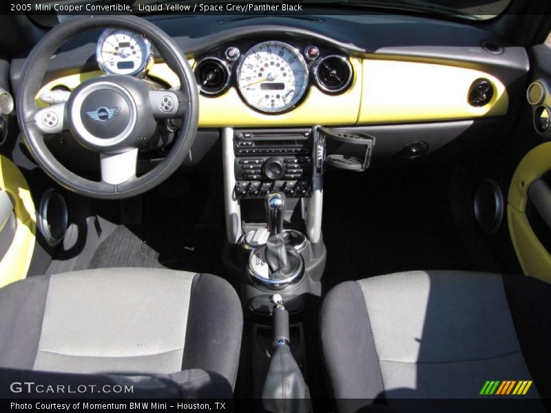 Liquid Yellow / Space Grey/Panther Black 2005 Mini Cooper Convertible