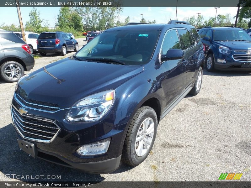 Blue Velvet Metallic / Jet Black 2017 Chevrolet Equinox LT