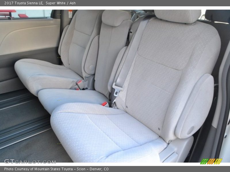 Rear Seat of 2017 Sienna LE