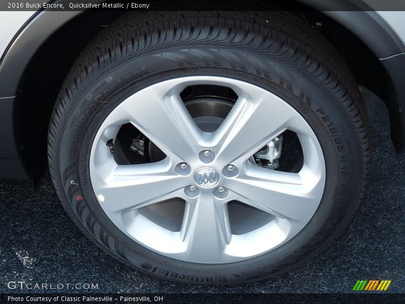 Quicksilver Metallic / Ebony 2016 Buick Encore
