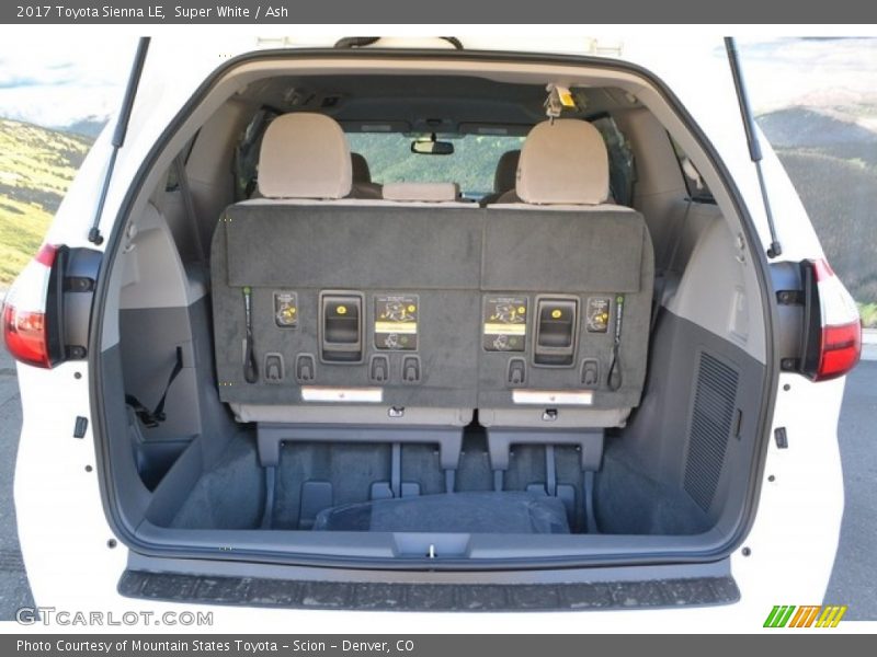  2017 Sienna LE Trunk