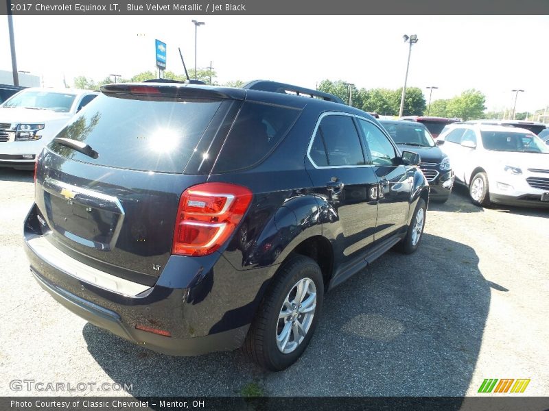 Blue Velvet Metallic / Jet Black 2017 Chevrolet Equinox LT