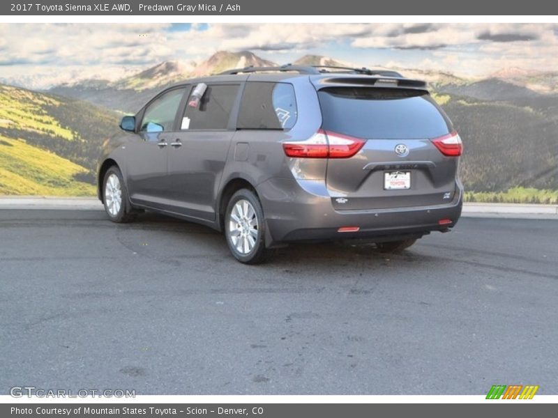 Predawn Gray Mica / Ash 2017 Toyota Sienna XLE AWD