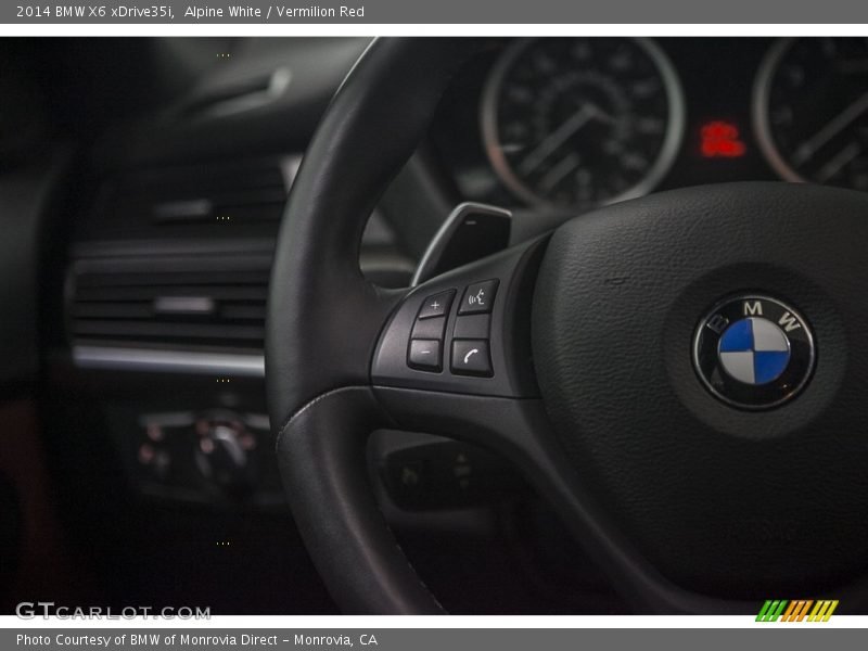 Alpine White / Vermilion Red 2014 BMW X6 xDrive35i