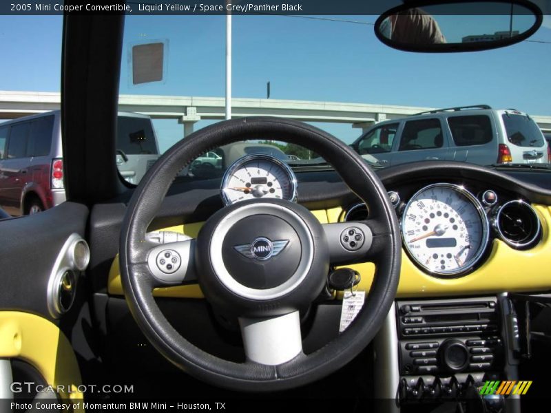Liquid Yellow / Space Grey/Panther Black 2005 Mini Cooper Convertible