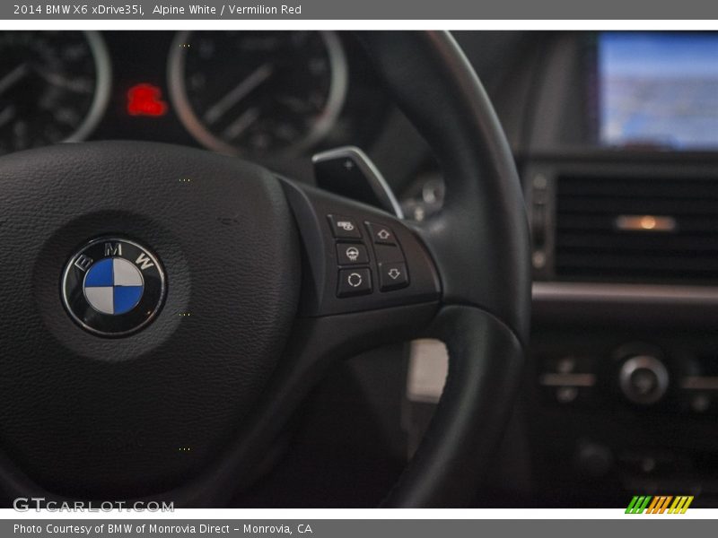 Alpine White / Vermilion Red 2014 BMW X6 xDrive35i