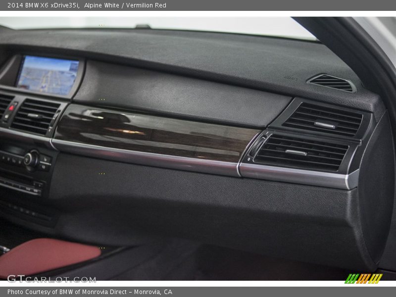 Alpine White / Vermilion Red 2014 BMW X6 xDrive35i