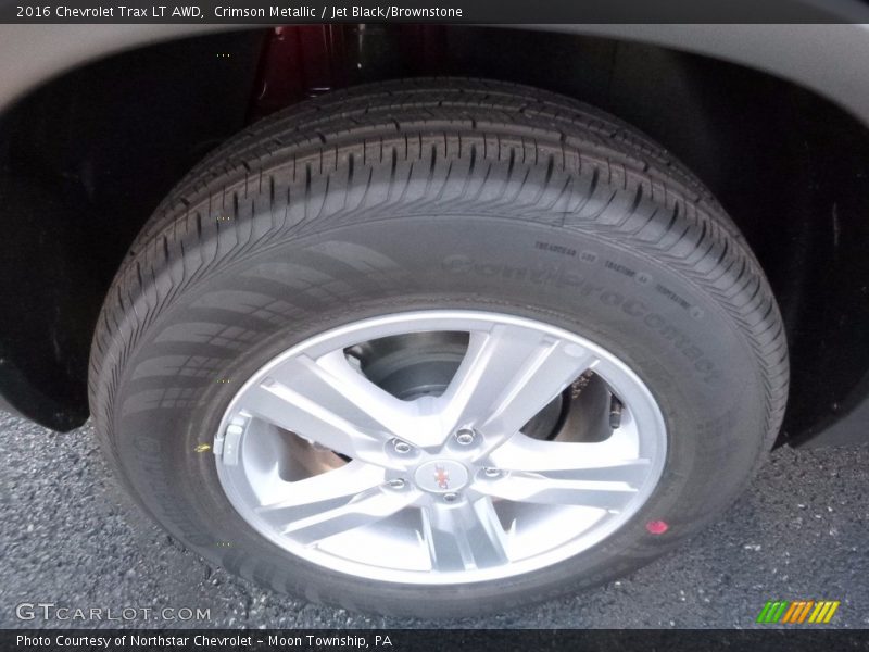 Crimson Metallic / Jet Black/Brownstone 2016 Chevrolet Trax LT AWD