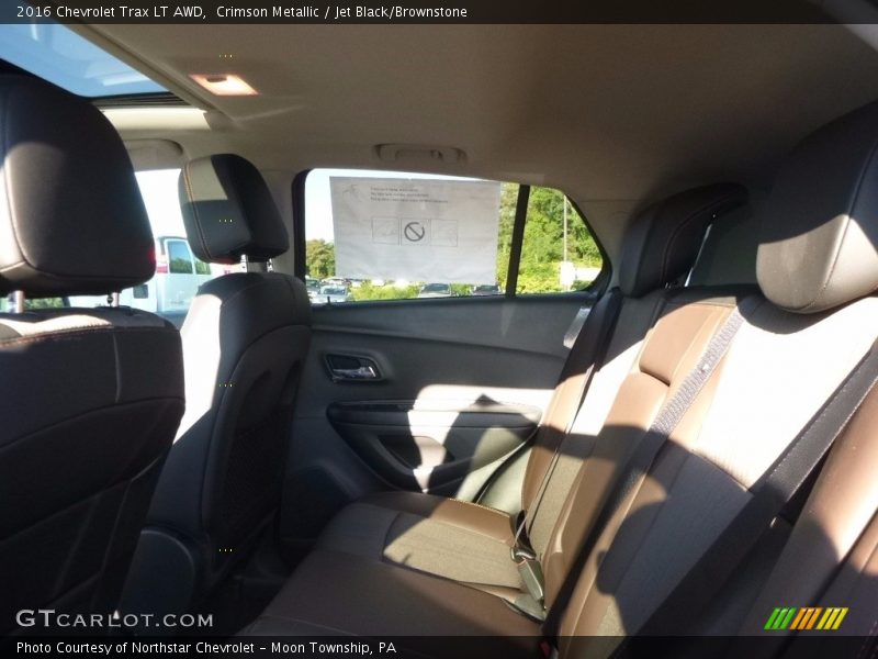 Crimson Metallic / Jet Black/Brownstone 2016 Chevrolet Trax LT AWD