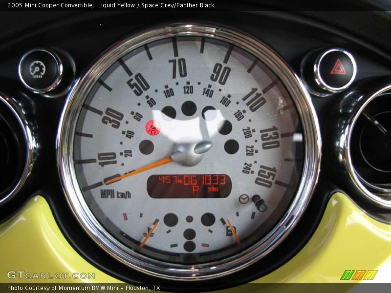 Liquid Yellow / Space Grey/Panther Black 2005 Mini Cooper Convertible