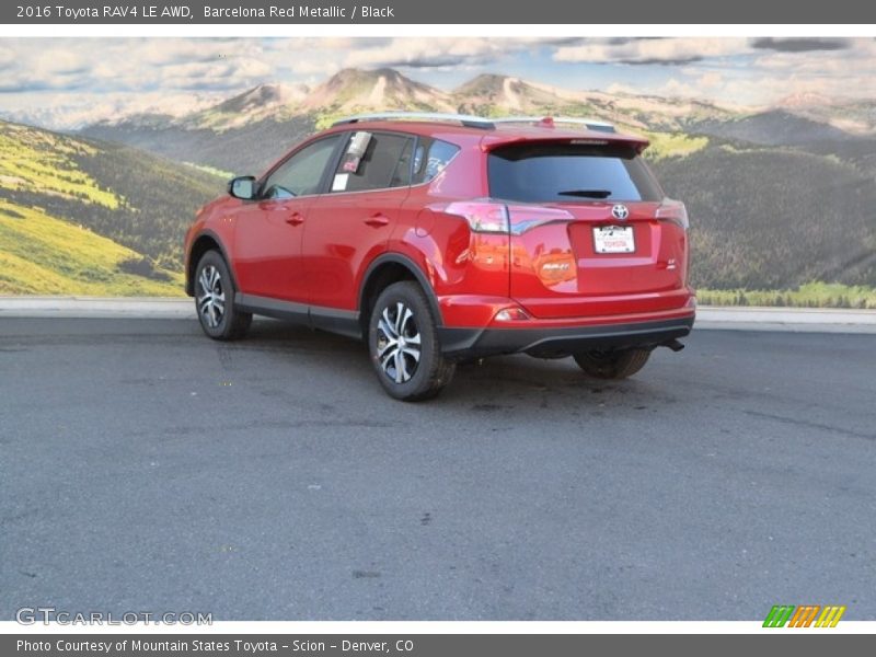 Barcelona Red Metallic / Black 2016 Toyota RAV4 LE AWD