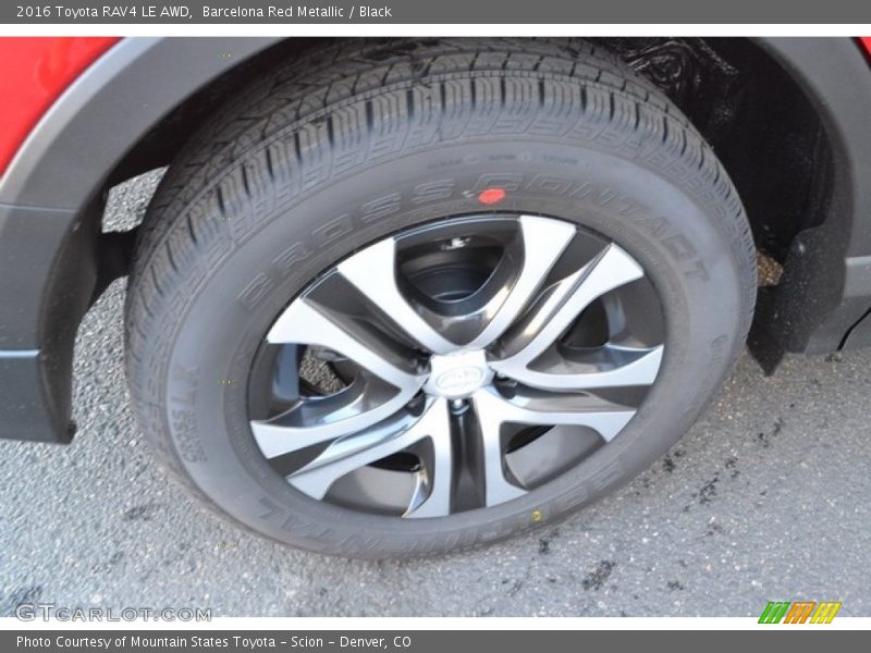 Barcelona Red Metallic / Black 2016 Toyota RAV4 LE AWD