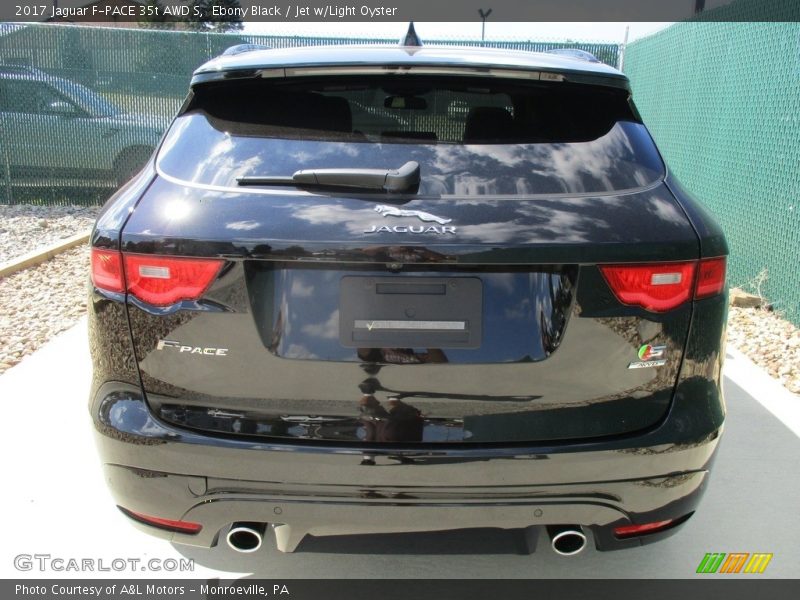 Ebony Black / Jet w/Light Oyster 2017 Jaguar F-PACE 35t AWD S