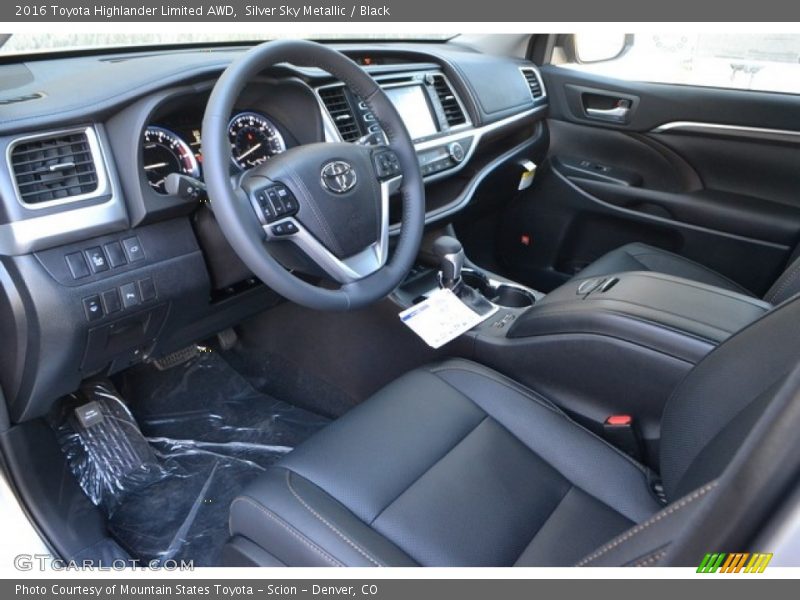 Silver Sky Metallic / Black 2016 Toyota Highlander Limited AWD