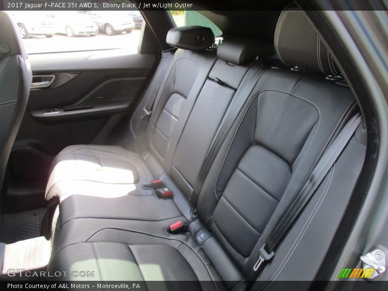 Ebony Black / Jet w/Light Oyster 2017 Jaguar F-PACE 35t AWD S