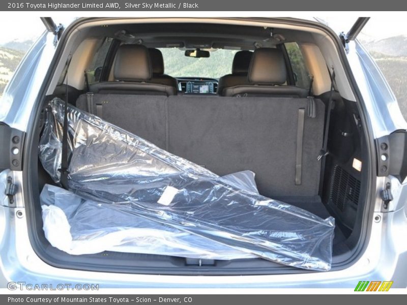 Silver Sky Metallic / Black 2016 Toyota Highlander Limited AWD